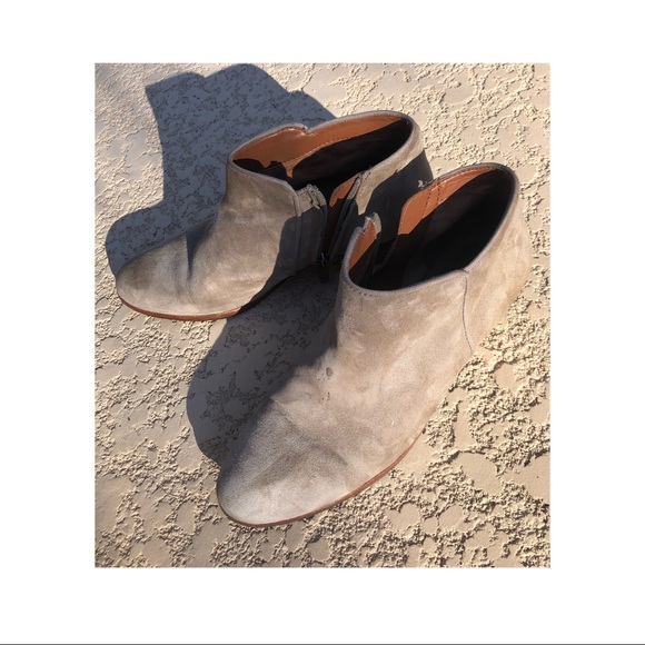 Sam Edelman Petty Ankle Suede Booties - Picture 2 of 8